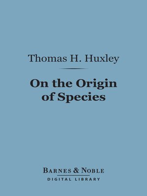cover image of On the Origin of Species (Barnes & Noble Digital Library)